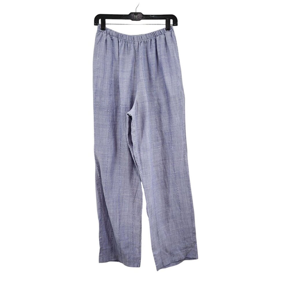 Clothespin Vintage Women's 100% Linen Casual Straight Leg Pants Lagenlook- M